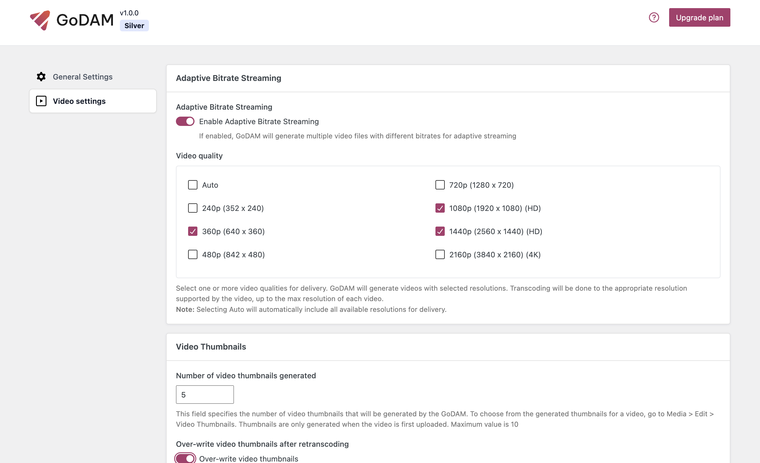 Settings and Configuration
