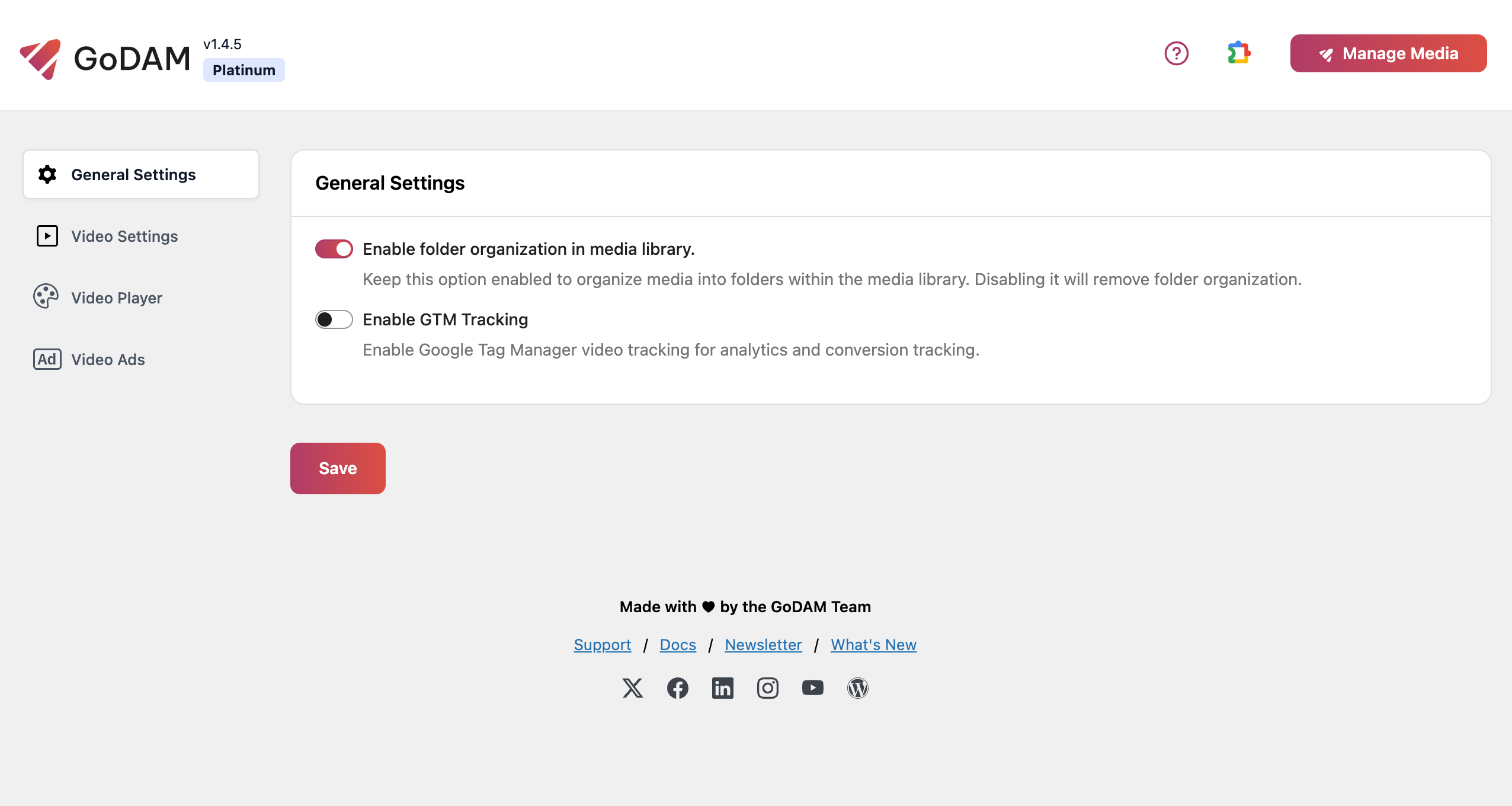 GoDAM-General-settings-tab