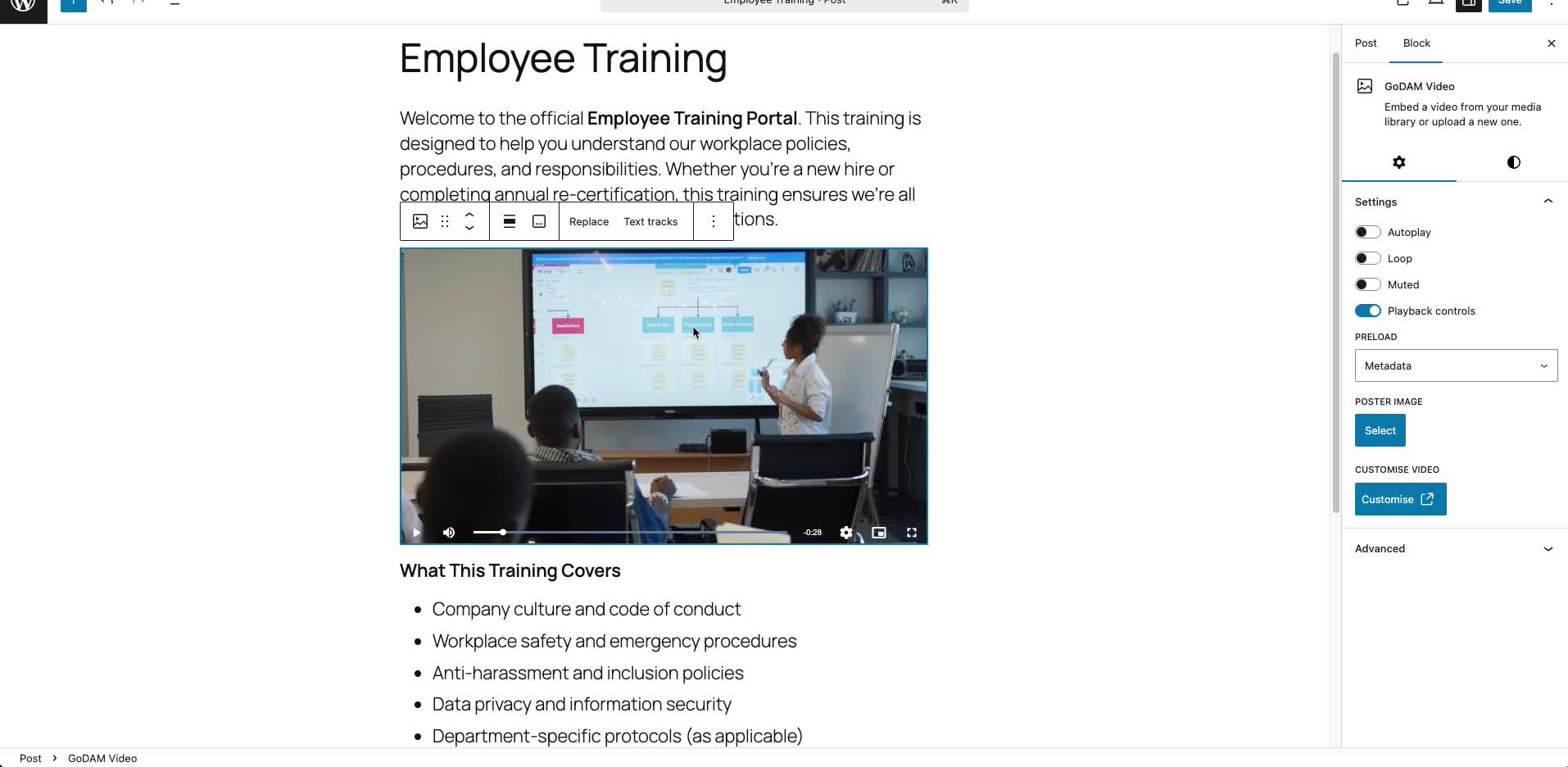 Employee Training Quiz Form Demo