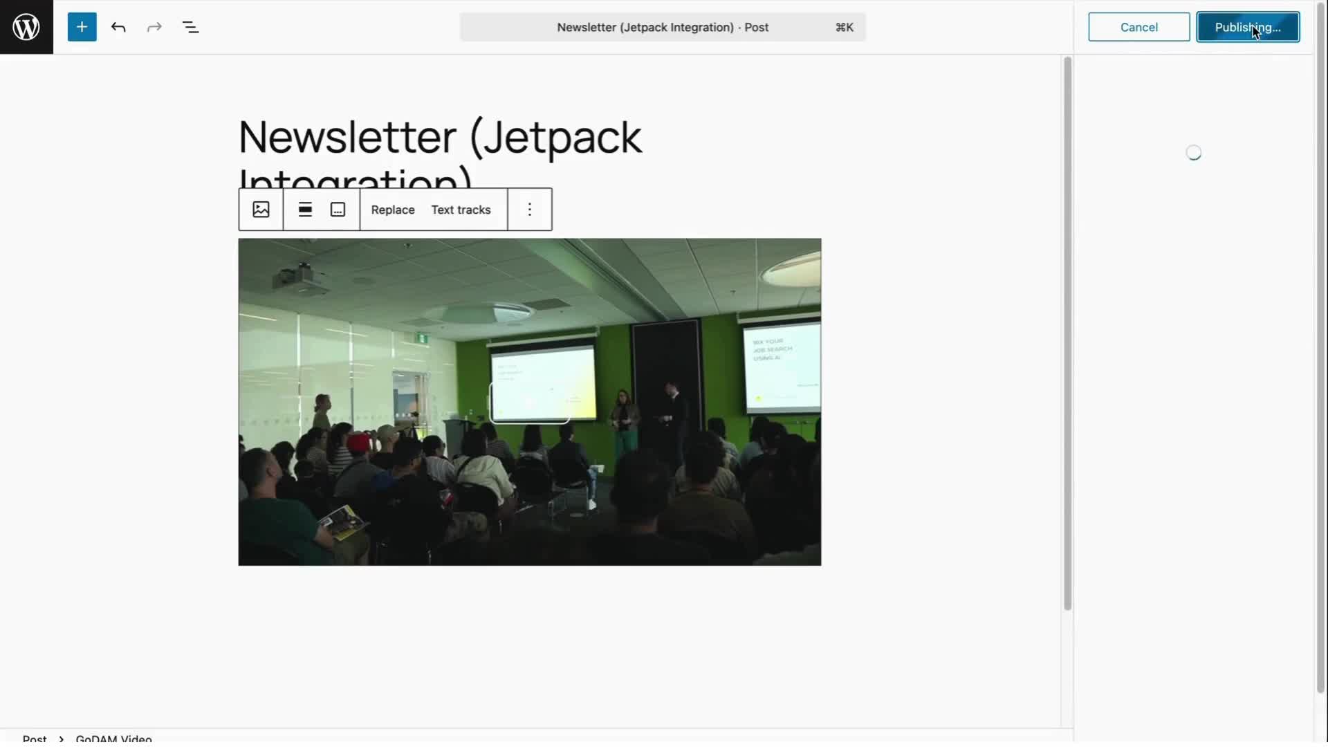 GoDAM Jetpack form integration