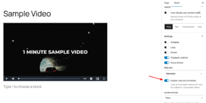 Enable GoDAM likes and comments