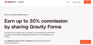 Gravity Forms Affiliate Program