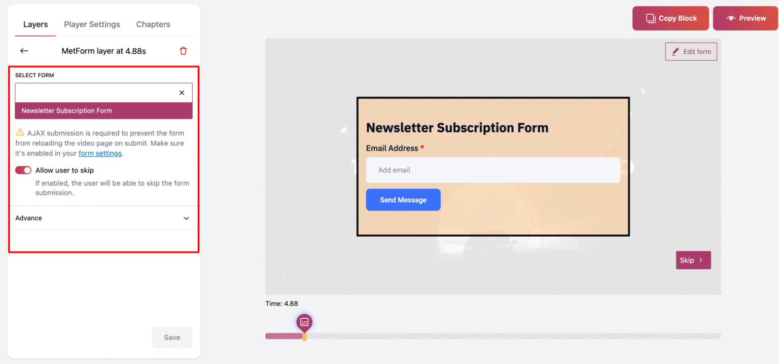 Metfiorm MetForm integration - GoDAM