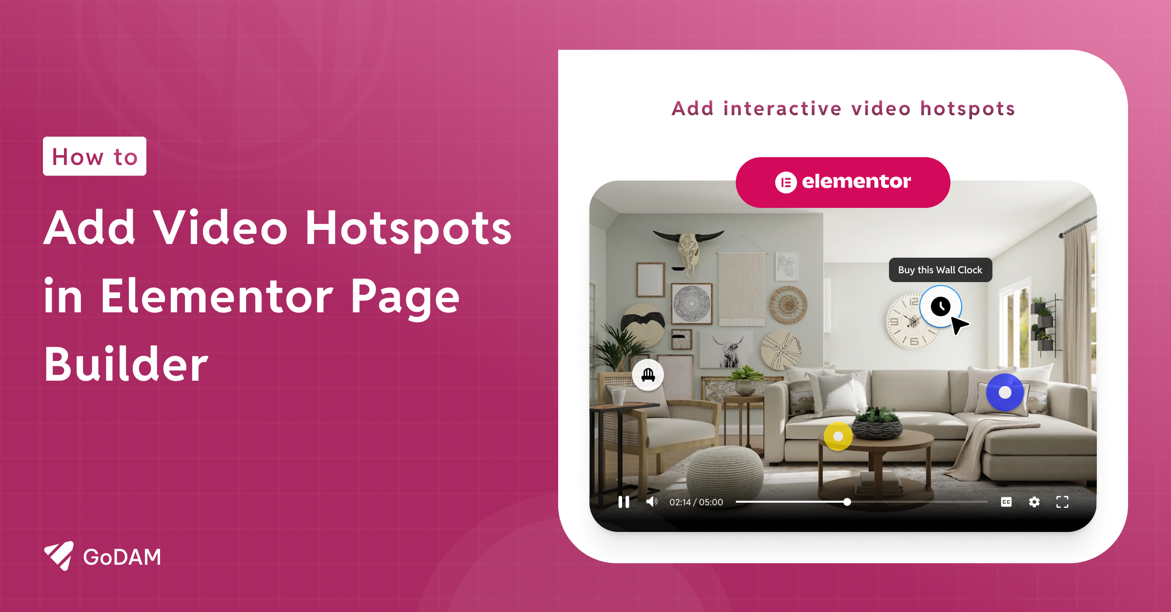 Add Video Hotspots in Elementor Page Builder