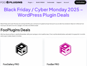 Fooplugins Black Friday and Cyber Monday Sale 2025