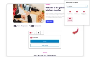 Add GoDAM PDF Block
