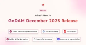 GoDAM December 2025 Release